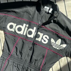 Women’s Black/Pink Adidas Jumpsuit
